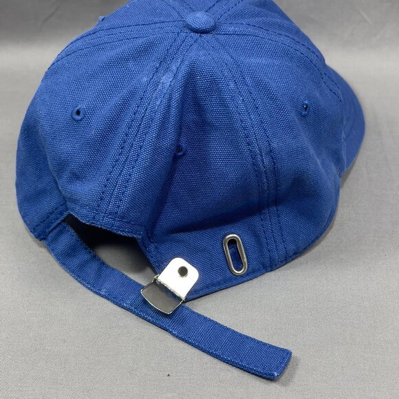 Detroit Pistons NBA Strap Back Cap Hat Blue Basketball Athletic Logo Dad Mens - Picture 12 of 12